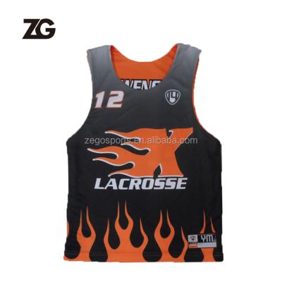 China Dryfit / Breathable Factory Price Sublimated Print Fire Design Lacrosse Uniform Wholesalers for sale