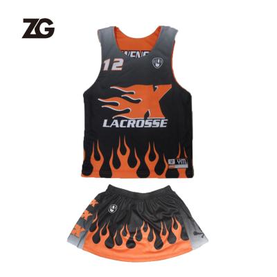 China Dryfit/Breathable Sample orders are custom made stable lacrosse skirt Team Wear Lacrosse Uniform quality lacrosse tank top lacrosse for sale