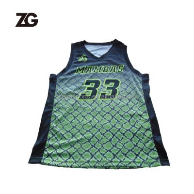 China Antibacterial Customized Design Mens Skin Logo Printing Basketball Uniform Snake Basketball Tank Top for sale