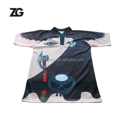 China Antibacterial factory drop shipping wholesale price sublimated print rugby shirt sportswear for game for sale