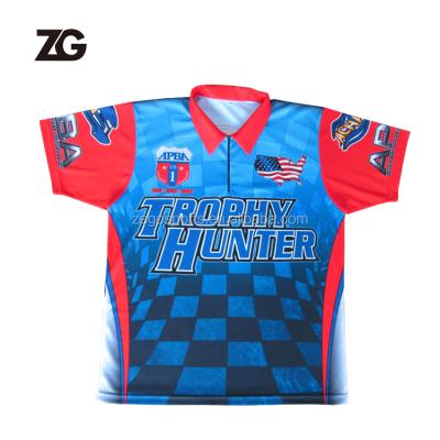 China Breathable ZEGO SPORTS 100% Polyester Sublimation Team Set Racing Crew Jersey Manufacturer for sale