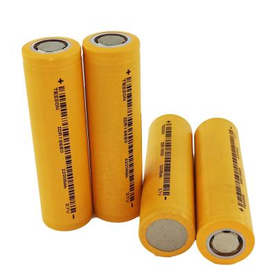 China 15C High Capacity Lithium Ion Batteries 2200mAH Rechargeable 3.6 Volt Lithium Battery for sale