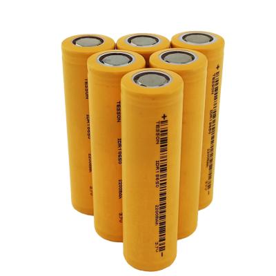 China 18650 NCM Li Ion Battery Cell 3,7 V 2200mAH 300 completan un ciclo Tesson para el vacío limpio en venta