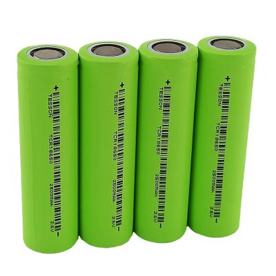 China TESSON PSE 3.7 V 2500mAH Rechargeable Battery 18650 Lithium Ion Battery For Ebike for sale