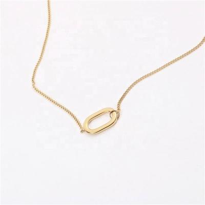 China Trendy Jewelry Necklace Simple Geometric Pendant Minimalist Lead Free Nickel Free Necklace for sale