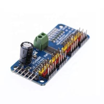 China MZX-Tech 16 Channel PWM Drive Board Robot Servo Controller IIC for MG90S SG90 MG995 etc. MS-M113 for sale