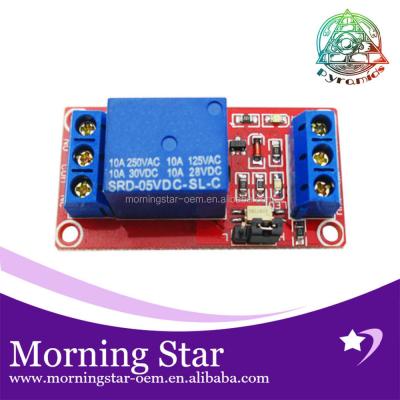 China 5V 1 road relay module belt epoxy light coupling high and low level trigger of road relay expansion board for sale