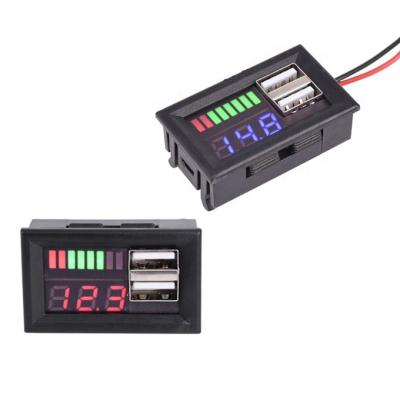 China Car Battery Display Voltage Battery Meter 12V to 5V Module MSDS-16 Built-in Dual USB Power Supply for sale