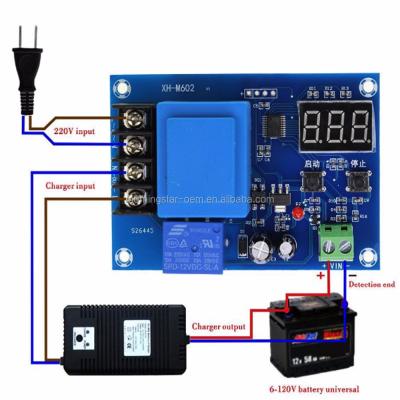 China DIY XH-M602 digital control battery lithium battery charging control module battery charging control switch board for sale