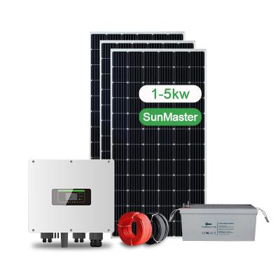 China Europe Manufacture Commercial Electricity Saving Home Used Equipment Panel Power Solar Energy Systems For Farm for sale