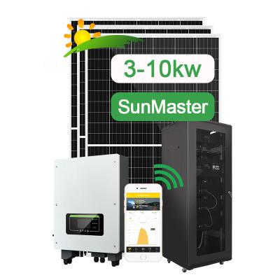 China Home Outdoor Solar Power 8Kw Off Grid Sunmaster Ip65 System 3Kw All In One More Single System Solar Home for sale