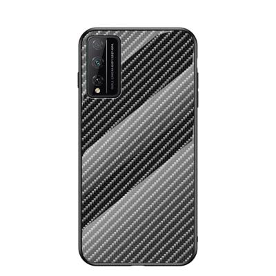 China Shockproof Carbon Fiber Glass Phone Case For Honor Game 4T Pro for sale