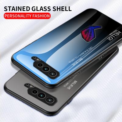 China Anti-drop Gradient Color Pattern OC010 Shockproof Cell Phone Case For Asus Rog5 for sale