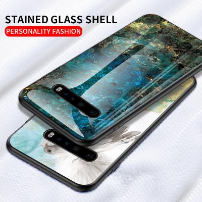 China Marble Pattern OC010 Shockproof Waterproof Anti-drop Phone Case For LG V60 for sale