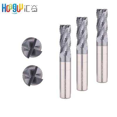 China Tungsten End Mill Roughing Flat End Mill HRC55 4Flute Cutter Tungsten Steel Aluminum Carbide With 150mm End Mill for sale