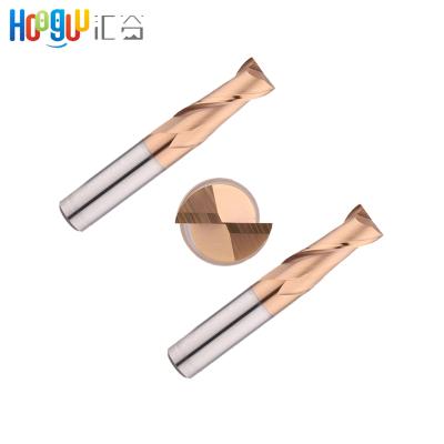 China CNC End Mill Tungsten Carbide Metal Rout 2Flute HRC55 Milling Cutter End Mill Metal Steel Lathe With 75mm End Mill for sale