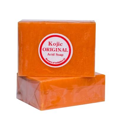 China Best Selling Pure Whitening Kojic Acid Soap Base Cleanser for Dark Spots and Hyperpigmentation Skin for sale