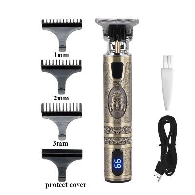 China T9 Vintage Buddha Trimmer Hot Sale Car Hair Clippers Professional Cordless Shaving Machine for sale