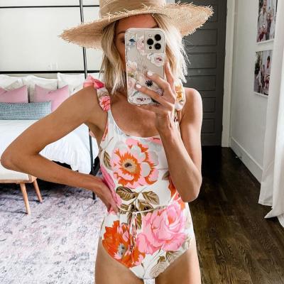 China New Arrival High Quality Wholesale Breathable Floral Printing One Piece Swimwear JSN9202355 Digital Swimwear For Women for sale