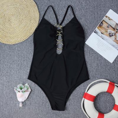 China Factory New Arrival JSNA034 Breathable Design Breathable Spaghetti Strap Backless One Piece Swimsuit Snug Fit for sale