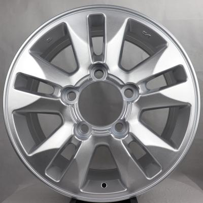 China Toyota Cruiser China Factory Direct Sale 5 Spokes 17x8 Inch Casting Wheel Chrome Car Aluminum Alloy Edges Replica Wheels for sale