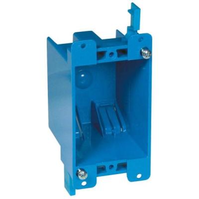 China Cheap Fire Rated Nonmetallic Indoor Wall Switch Outlet Box W114R Electrical Super Blue PVC Box Receptacle Junction Boxes W114R W114R for sale