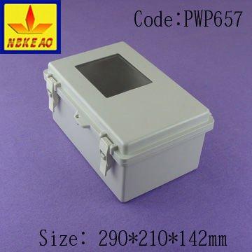 China ABS Plastic Waterproof IP65 Enclosure with Outdoor Fence Box Outdoor Fence Window Electronics PCB Mount Junction Box for sale