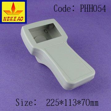 China ABS plastic plastic electronic handheld fence with window fence ABS plastic junction box wire box PHH054 with size 225X113X70 mm for sale