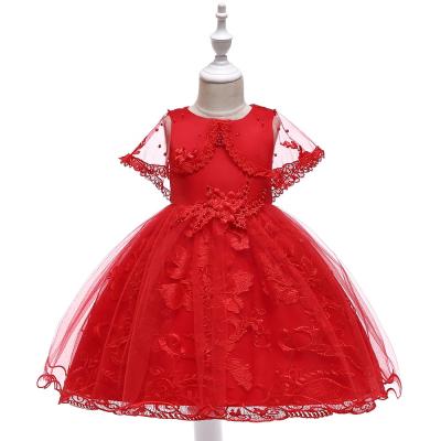 China TWO PCS SET anti-static HIGH QUALITY BALL PRINCESS DRESS KIDS GIRL SUMMER DRESS FOR EVENING PARTY for sale