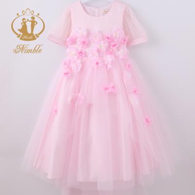 China Breathable Nimble Teenage Girl Wedding Dress Bridesmaid Dress Kids Show Suit Formal Evening Party Long Dress for sale