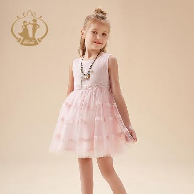 China Breathable agile running supply! New Arrival Design Pink Cotton Girl Summer Casual Dress for sale