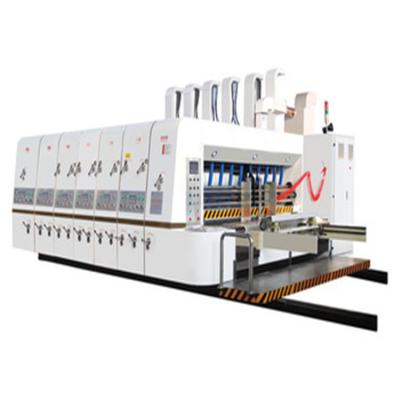 China machinery & Fully Automatic 4 Colors High Speed ​​Water Based Material Printing Slotting Die Cutting Machine for sale