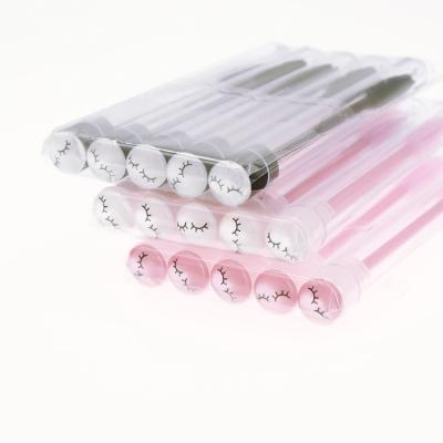 China New Eyelsh 2021 Private Label Eyelash Brush Mascara Magic Wand With Clean Tube Beauty Plastic Tube Brush for sale