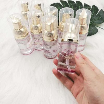 China Custom Wholesales Whip Foam Detergent Gold Bottle 50ml 60ml 100ml Eyelash Shampoo With Brush for sale