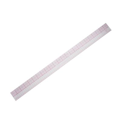 China Hot Selling Clothing Dish Making Tool 60cm/23inch Transparent Scale Plastic Straight Sewing Ruler #B97 for sale