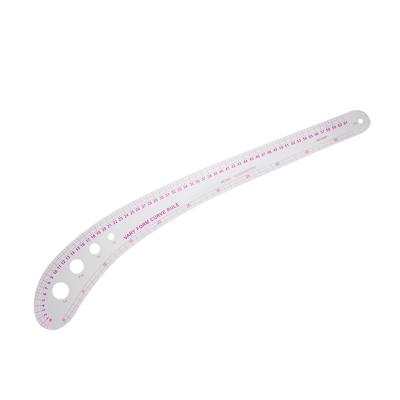 China Clothing Dish Making Tool Fabric Sewing 61cm Plastic Ruler To Vary Shape Curve Ruler#6261 for sale