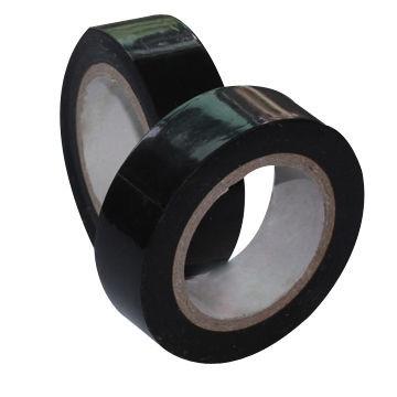 China Black color 0.4mm PVC outerwrap tape for outer mechanical protection for sale