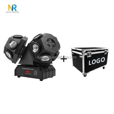 China Club factory direct sales 18 PCS 3 heads moving head beam RGB light with laser stage lights for sale