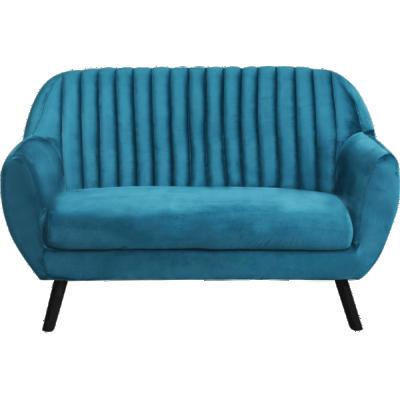 China Modern Velvet Compact Size Living Room Sofa Blue for sale