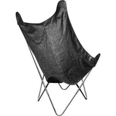 China Foldable Black Imitation Suede Beach Rental Lounge Chairs for sale