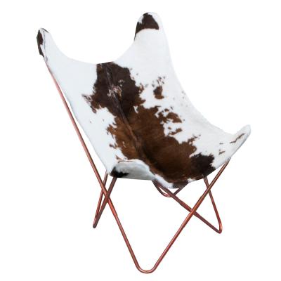 China Century Design Foldable Cowhide Lounge Chair for sale