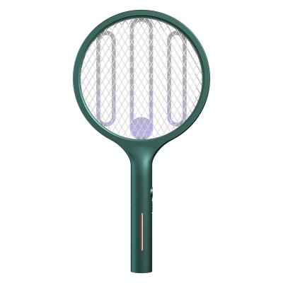 China Sustainable 3 In 1 Electric Mosquito Swatter And Mosquito Killer Lamp With Large Capacity Battery for sale