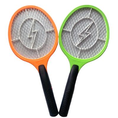 China Small, portable, compact style electric racket battery electric wire racket three-layer mesh viable durable mosquito racket for sale