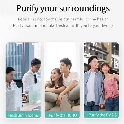 China Hotel Air Purifier , Portable Portable Personal Air Purifiers With Car Mount Necklac Stock for sale