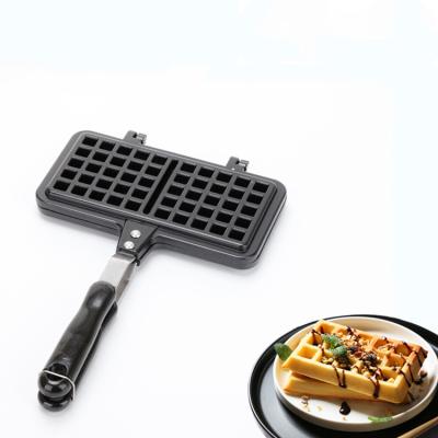 China Wholesale High Quality Non-stick Outdoor Baking Egg Waffle Maker Waffle Maker Machine 2 Place Waffle Baker for sale