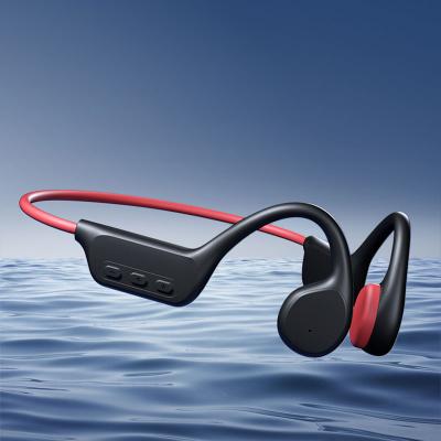 China Ipx8 Waterproof Osteoconductive Swimming Hook Sports Earphone Mp3 Ear Mp3 Headset Bt5.0 Open Bone Conduction Wireless Earphone for sale