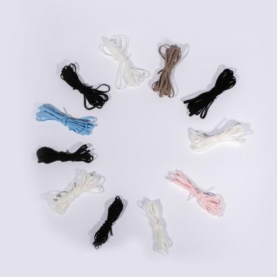 China 2.8mm 3.0mm 3.5mm elastic cheap flat soft 6.0mm earloop cord for sale