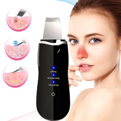 China Ultrasonic Pore Face Massage Beauty Personal Care Skin Scrubber Beauty Scrubber Shrink Skin for sale