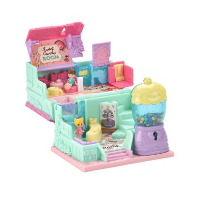 China Eco-friendly Doll House Diy Building Toys Doll Room Furniture Toys Doll Room Princess House For Girls for sale