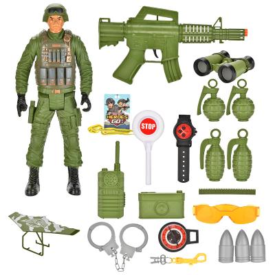 China Educational Child Toys Cheap Mini Military Figure Toys Kids Plastic Police Sets Toy Soldier Set for sale